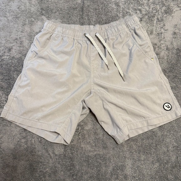 Vuori Other - Vuori Mens Kore Athletic Shorts Gray  Drawstring Size S
